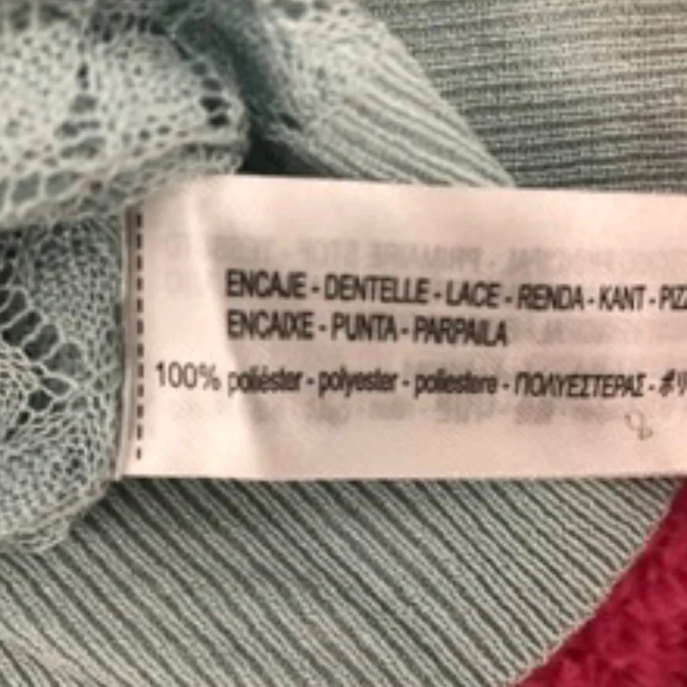 NWT ZARA Knitted Top Sweater w Lace, M